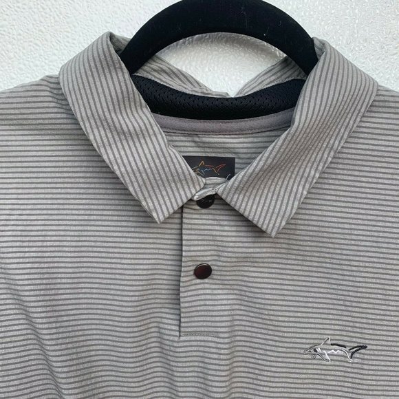 Greg Norman Men Shirt Size Large Gray Short Sleeve - Picture 4 of 7